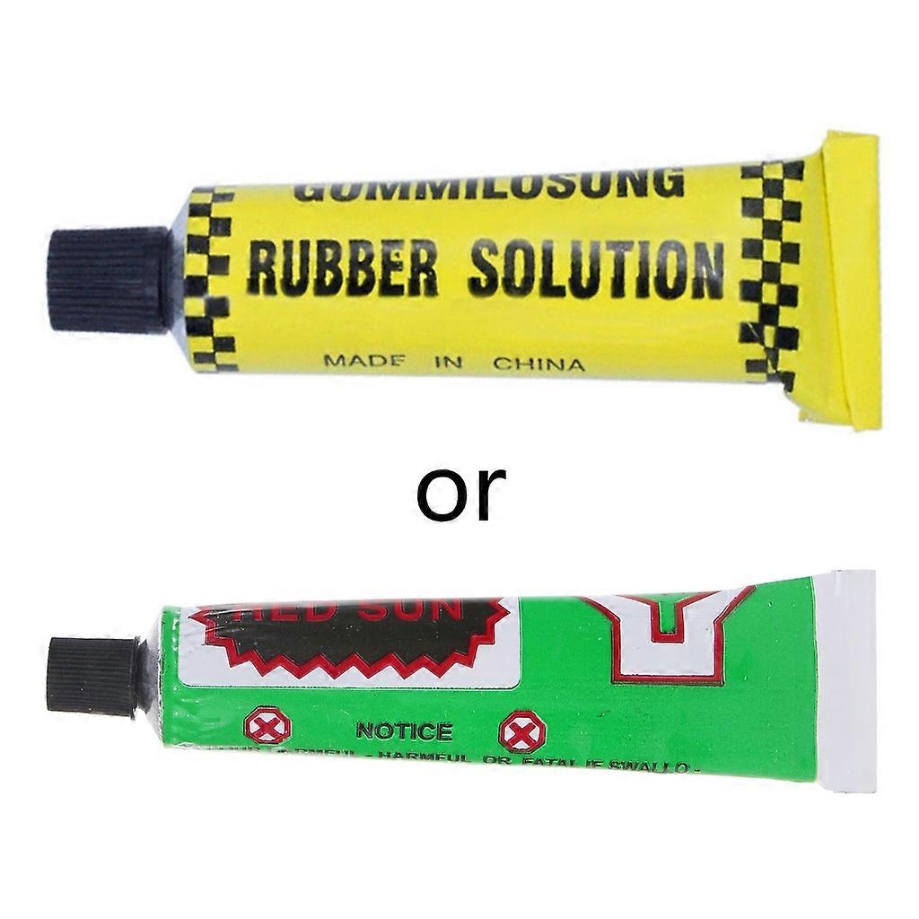 Patch de tube de pneu de vélo Solution de colle en caoutchouc Patch froid Valve intérieure perforation