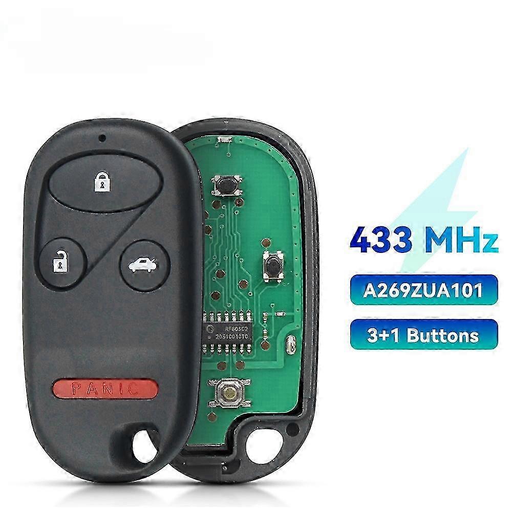 Dandkey 3/4 Buttons Remote Control Car Key Fob 315/433MHz For Honda Civic 2001 -2005 Accord Acura TL 1998-2003 CR-V 1997-2001