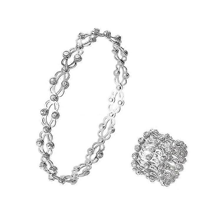 2 în 1 reglabil transforma brățară Inel Magic pliabil cadou retractabil