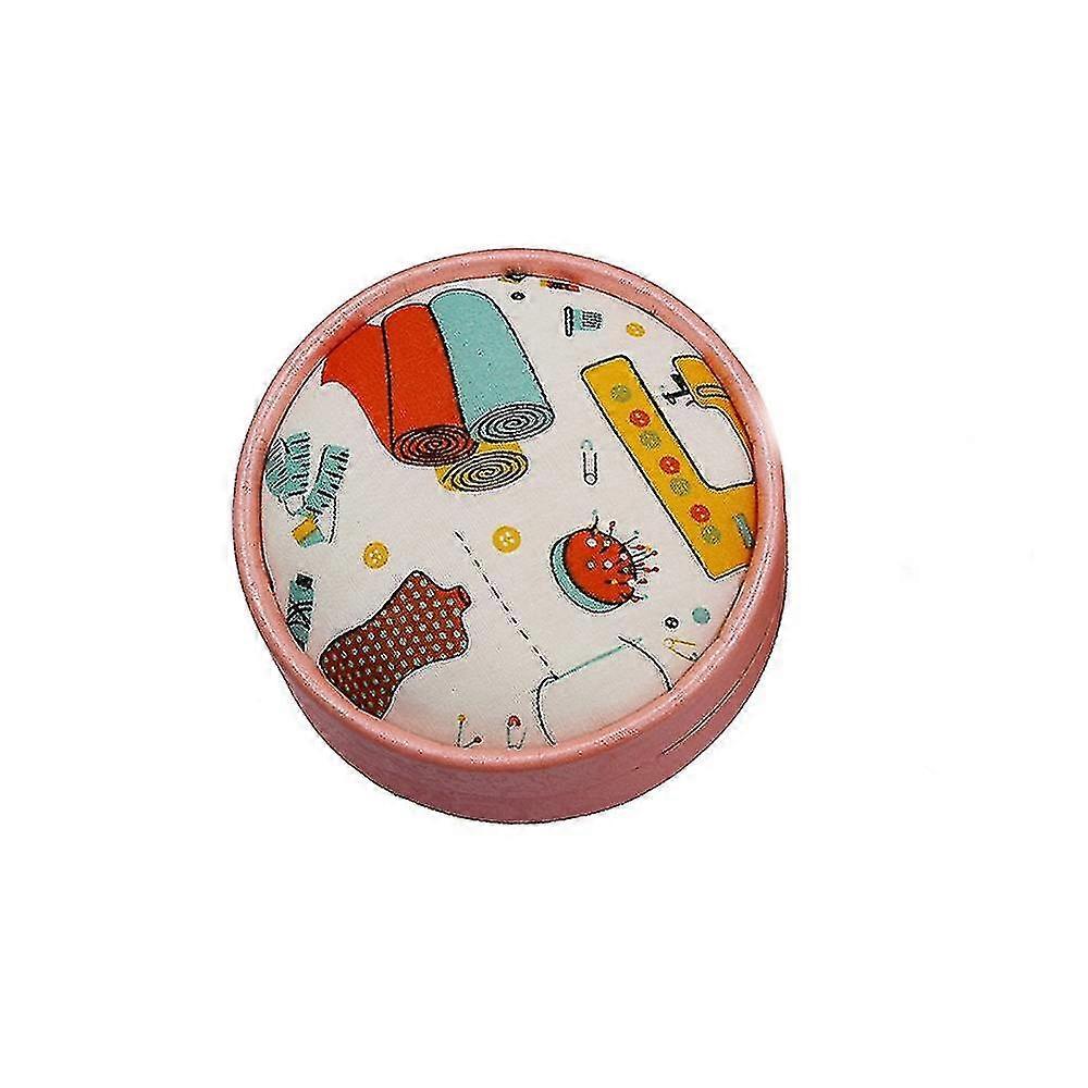 Round Sewing Box Portable Multi-function Sewing Kits For Diy Embroidery Thread