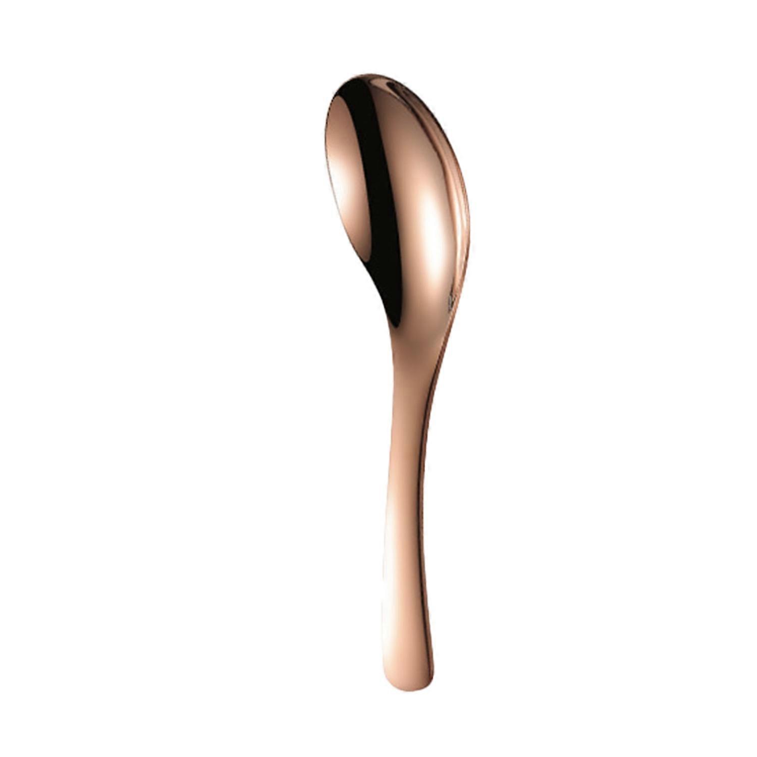 Mirror Table Spoon Plating Process Smooth Thicken Easy to Clean Anti-rust Dining Integrated