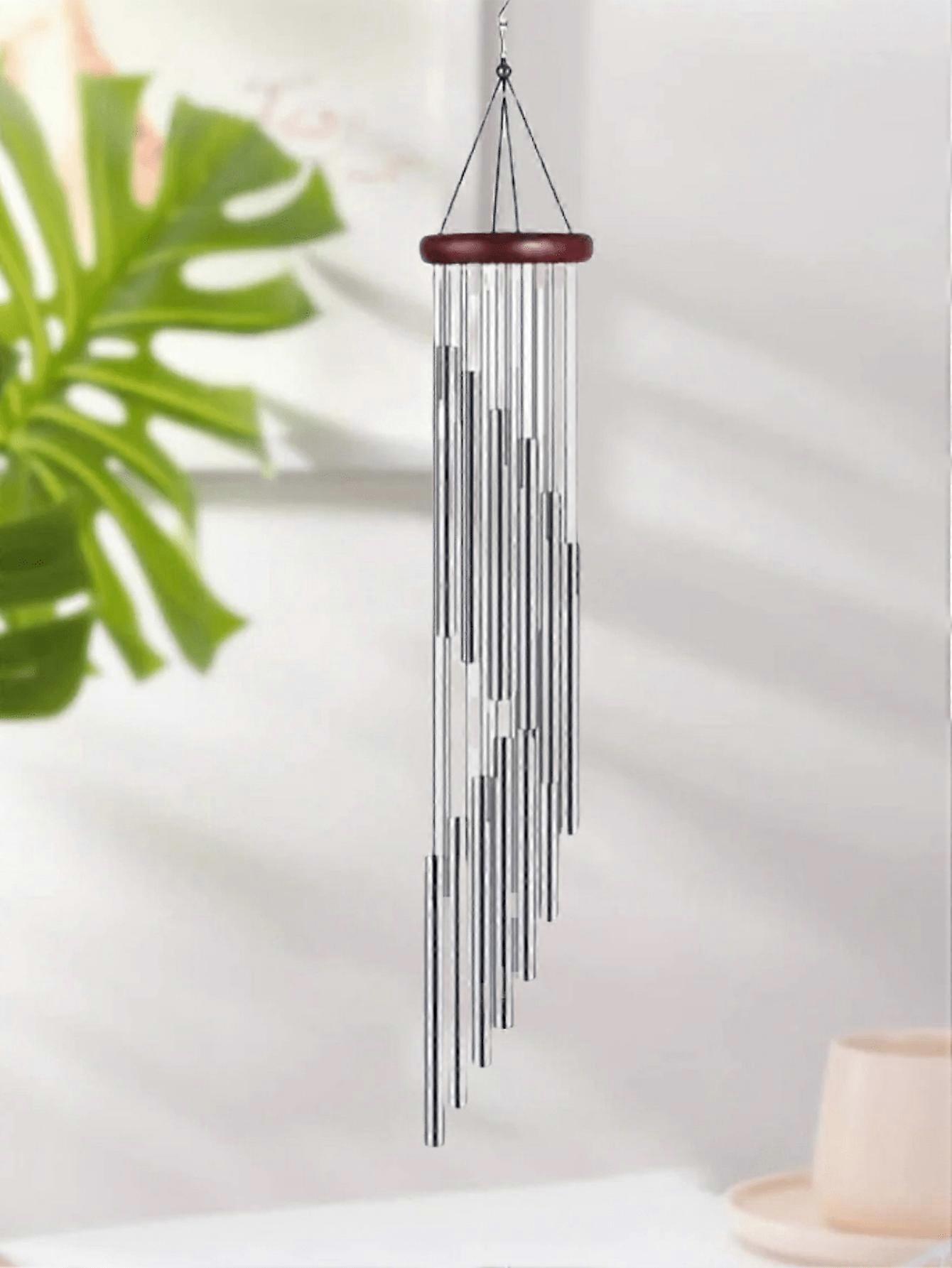 1pc Outdoor Wind Chime With 12 Aluminum Tubes And Hooks, Metal Wind Chime, Musical Wind Chime, Can Be Used For Commemorative Events, Festivals And Par