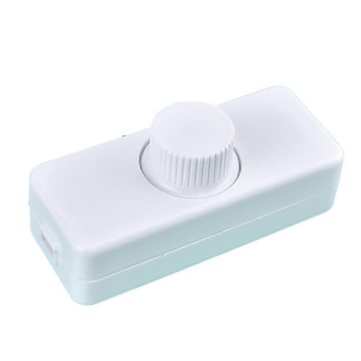 1pcs Adjustable Led Dimmer 220v Lights Switch Lighting Button Dimmer Controller White