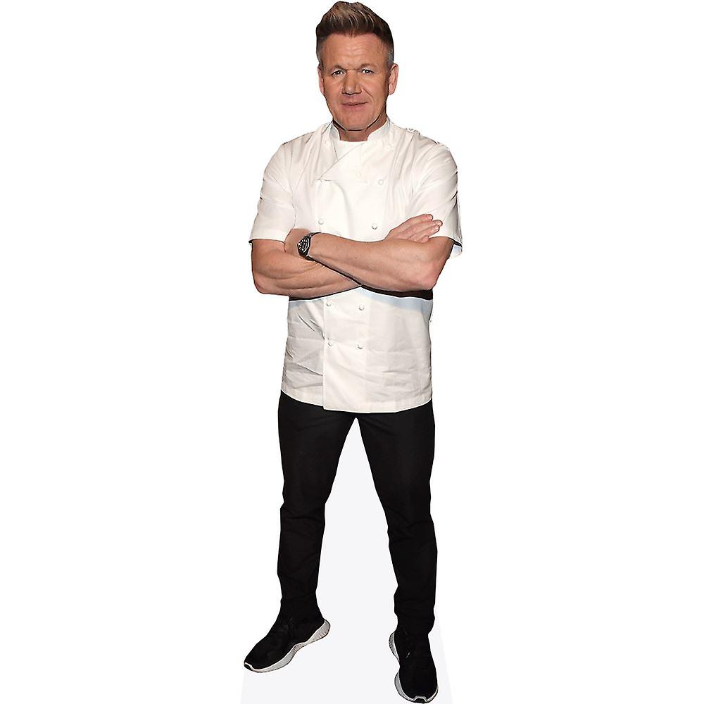 Gordon Ramsay (White Jacket) Cardboard Cutout (lifesize OR mini size). Standee. Stand Up.