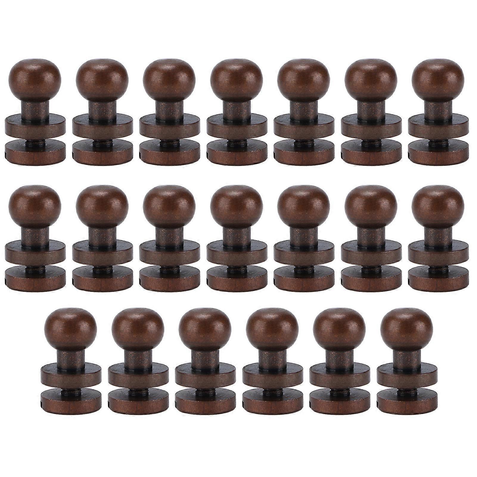 Monk Rivets Červený bronz Kulatá hlava Stud Šrouby Hřebíky Zavazadla Šperky Hardware Příslušenství10x8mm