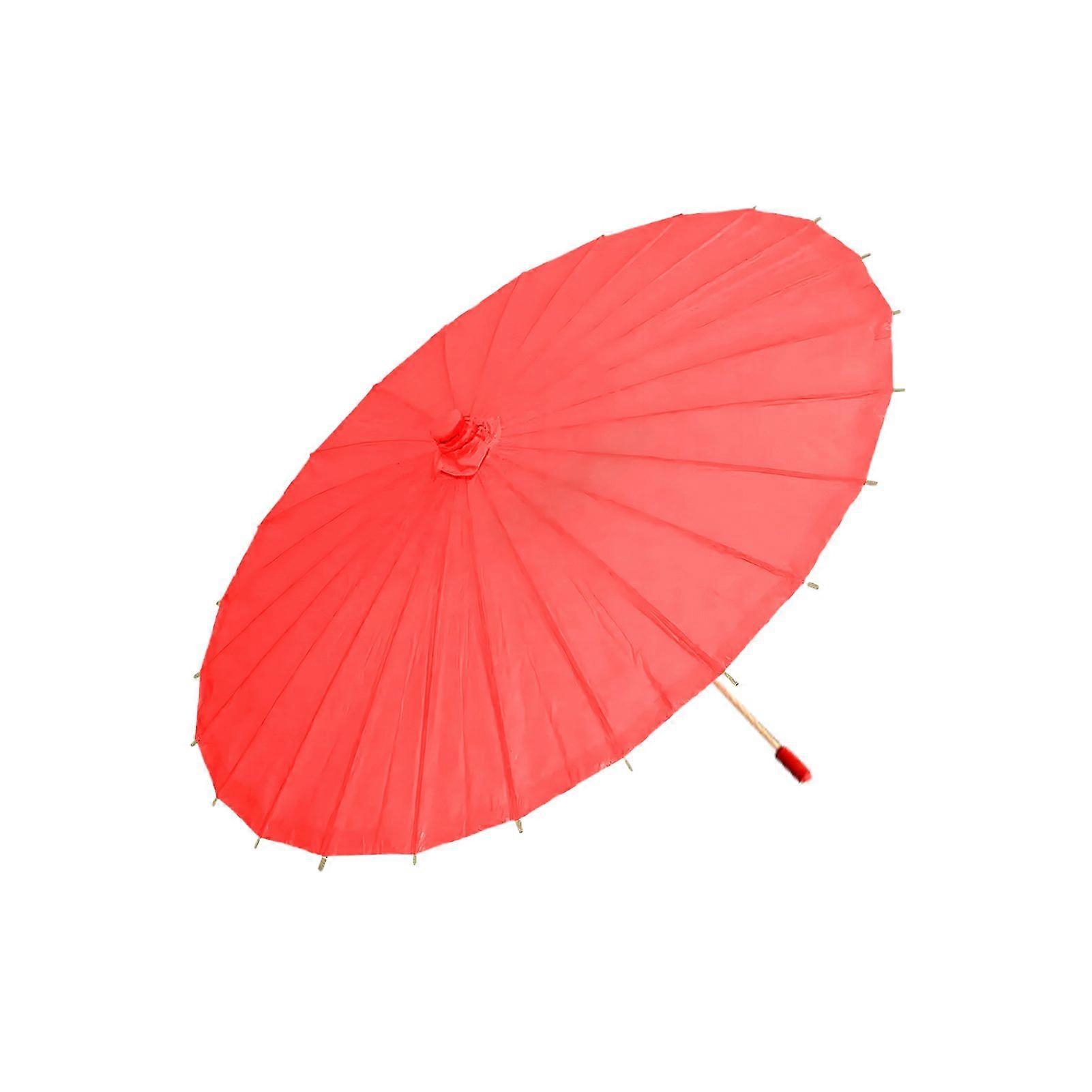 20/30/40/60/85CM Colorful Paper Umbrella Chinese Style DIY Crafts Decorative Oil-paper Painting Umbrella Bamboo Handle Oriental Parasol Party Favors