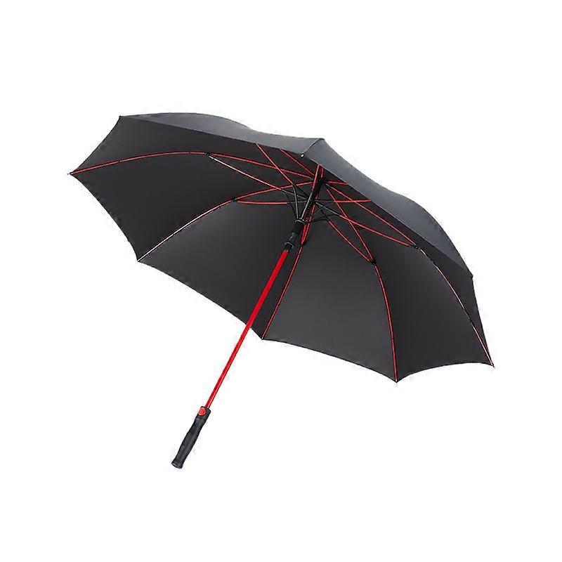 60MPH Windproof Jumbo Umbrella with Fiberglass Frame, Auto-Open Mechanism, Large Canopy, and Durable Design