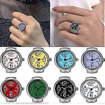 Unisex Vinta Punk Watch Rings Hip-hop Quartz Watch Ring Jewelry