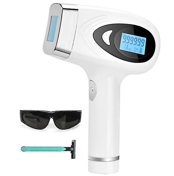 Ipl Epilator, 990,000 Flashes, 9 Home Light Intensity Settings(white)