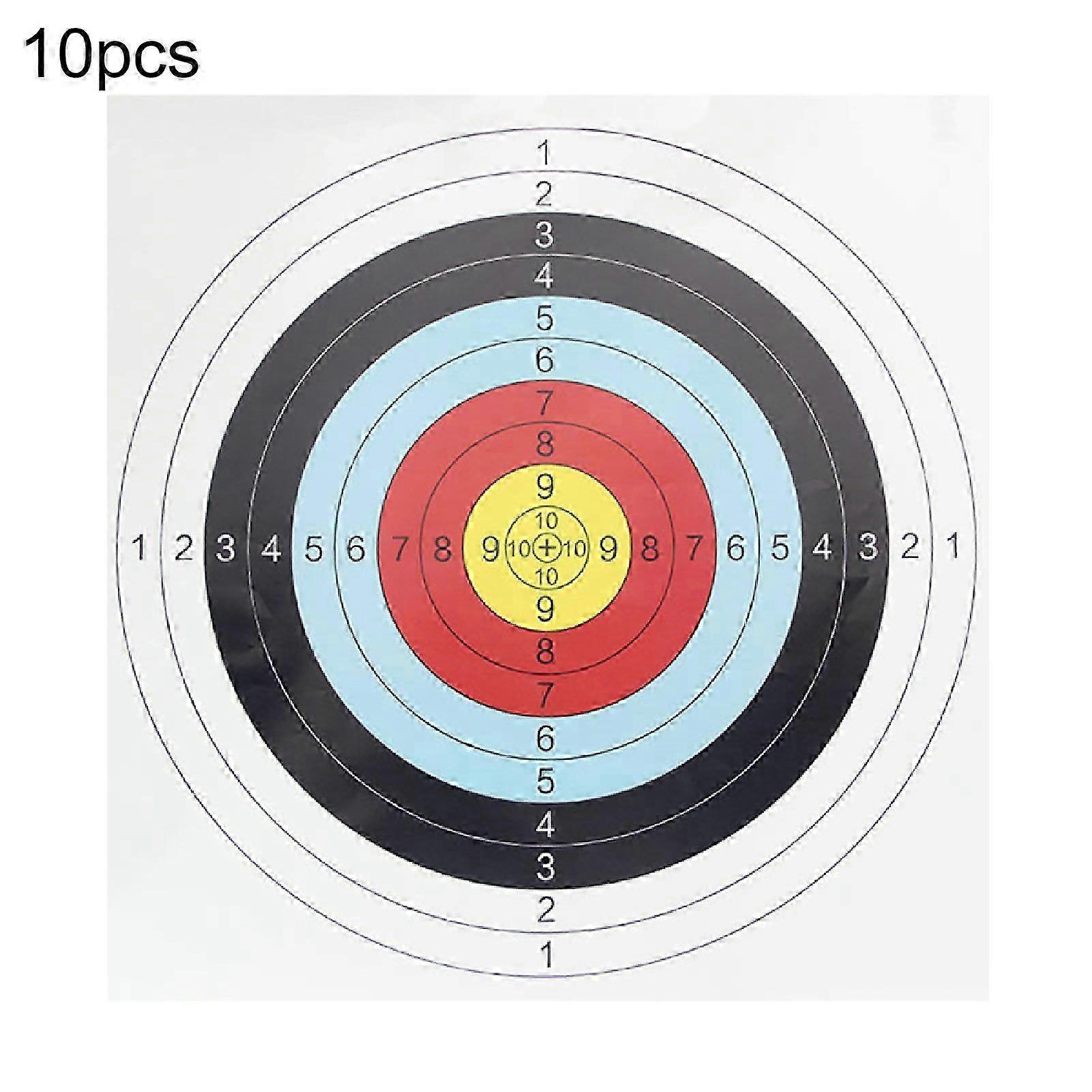 10pcs/set 60x60cm Full Ring Arrow Bow Shooting Practice Archery Target Paper