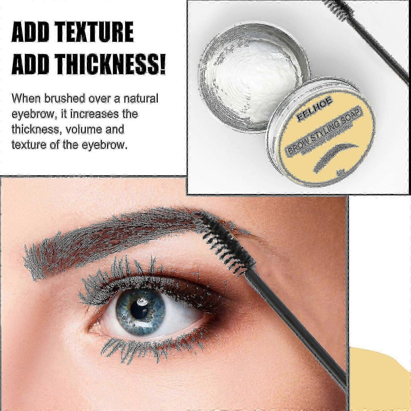 Balzam na obočie Definujúce mydlo Bezfarebné číre Dlhotrvajúci prírodný make-up Eyebrow Define
