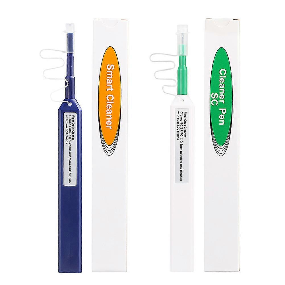 Optical Connector Cleaner Pen, Good Material for Universal Ferrules, Reduces Cost Per Clean with >800 Usage Times, Adapts Cables Ports for SC FC ST