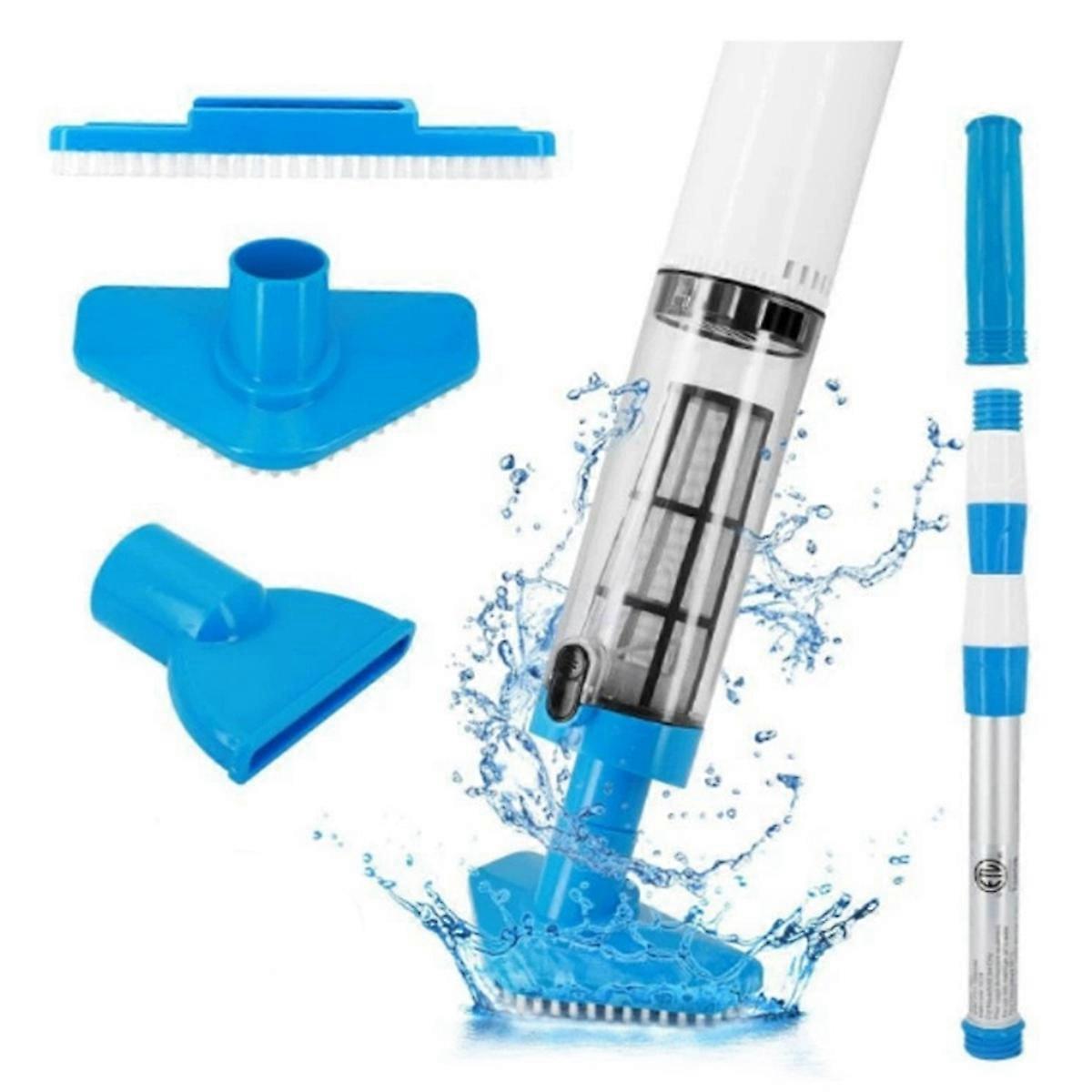 US PLUG 3 in 1 Cordless Pool Vacuum,Handheld Pool Cleaner for Spas,Hot Tubs and Small Pools for San