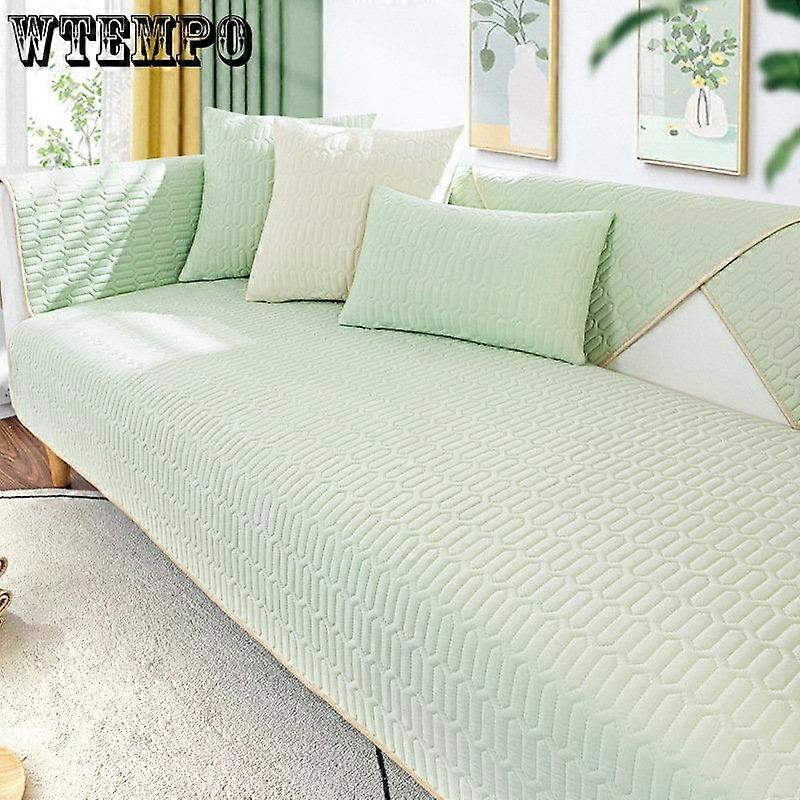 Latex ice silk sofa cushion summer seat cushion simple modern cushion solid color sofa cover cover summer non-slip cover cloth