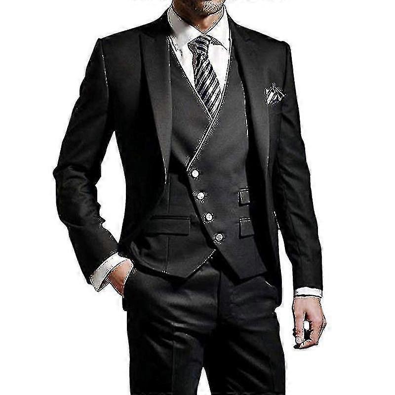 "Men's Suits Slim Fit, 3 Piece Suit for Men Tuxedo Suit Set"
