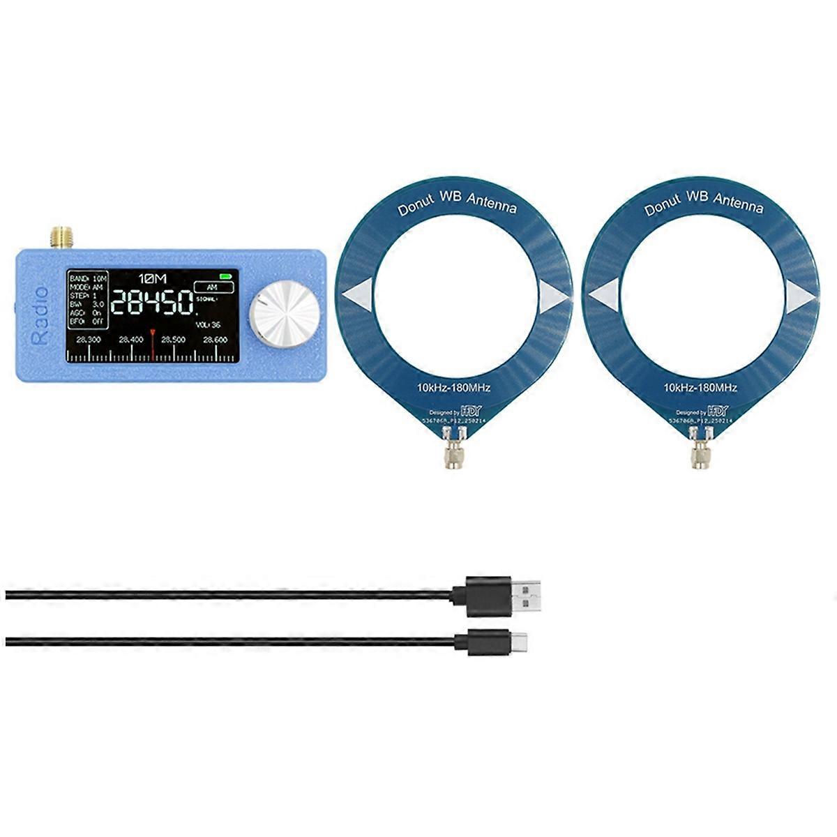 SI4732 Mini Radio 10Khz-180Mhz Portable Pocket Radio LSB USB AM FM All Band Radio Receiver with Antenna