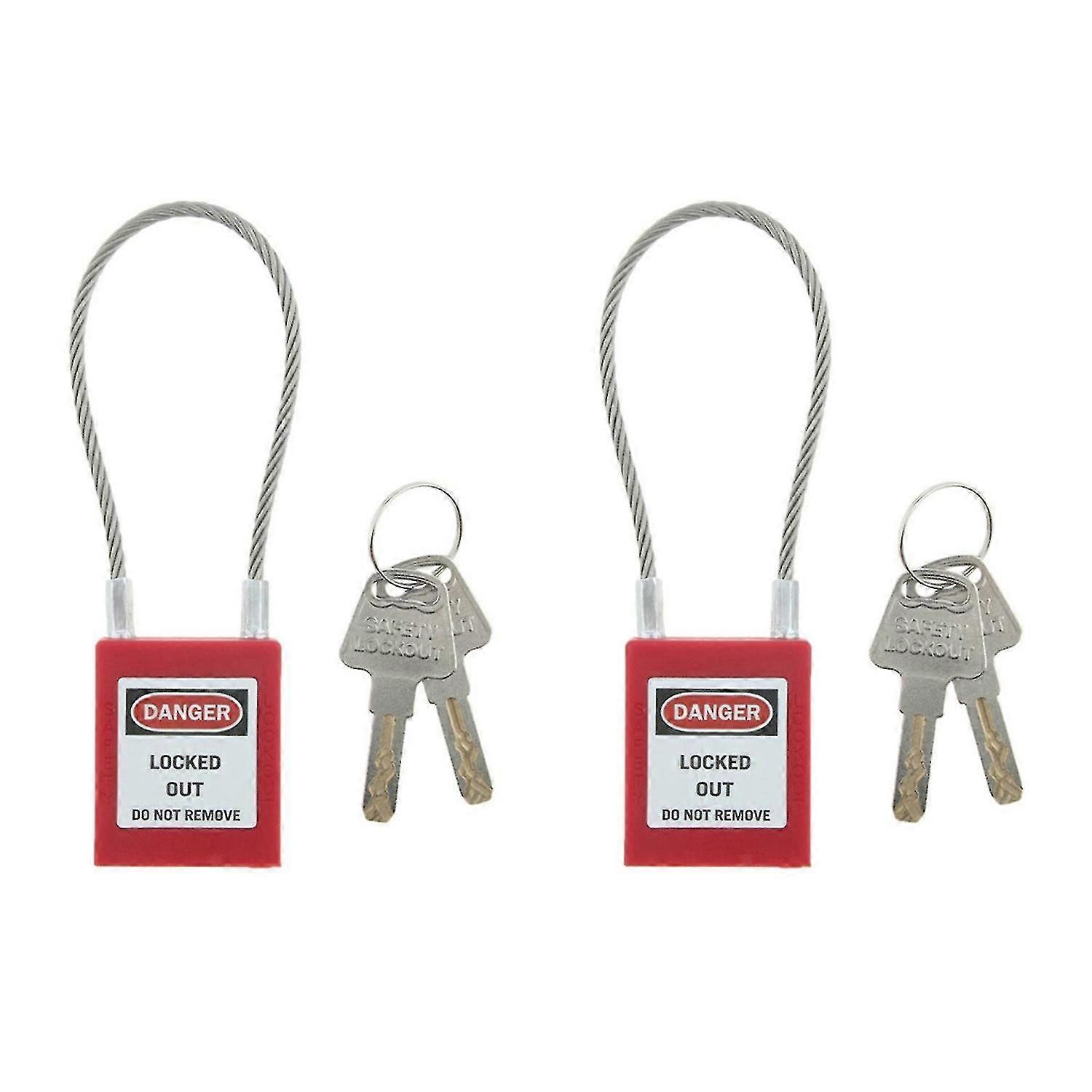 2x Engineering Safety Padlock Rope Long Beam Lockout Tag Out Isolation Lock Isolation Padlock Locko