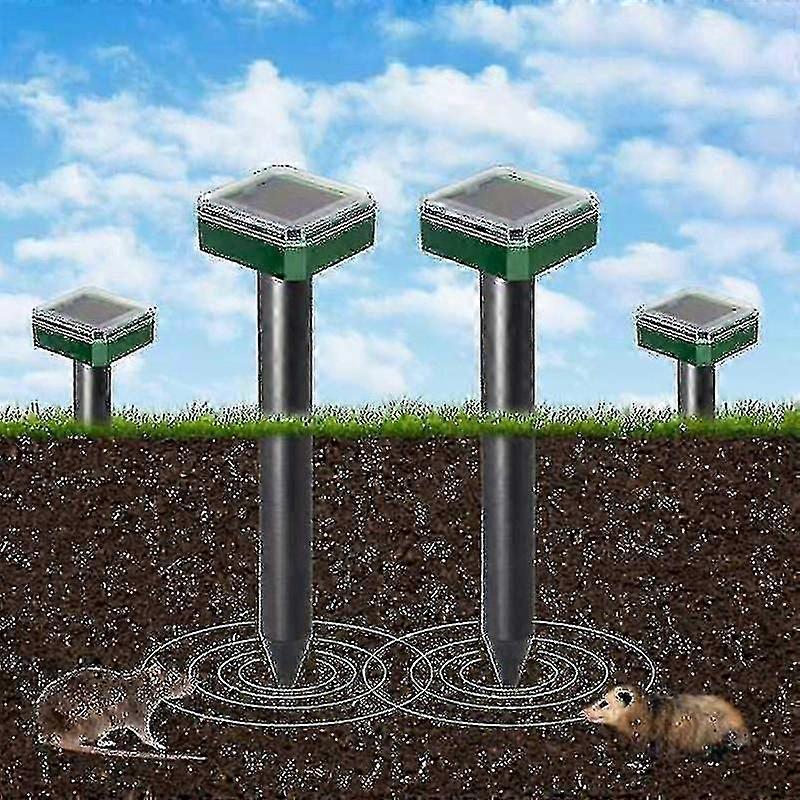 6 Pcs Solar Powered Snake Repellent For Outdoors,ultrasonic Snake ...