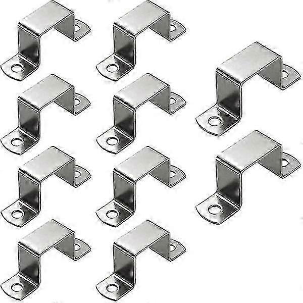 10 قطع 50 * 50 مم مشبك أنبوب مستطيل مربع ، مشبك أنبوب مربع من الفولاذ المقاوم للصدأ ، مشبك أنبوب على شكل حرف U ، مشبك سرج أنبوب الحصان