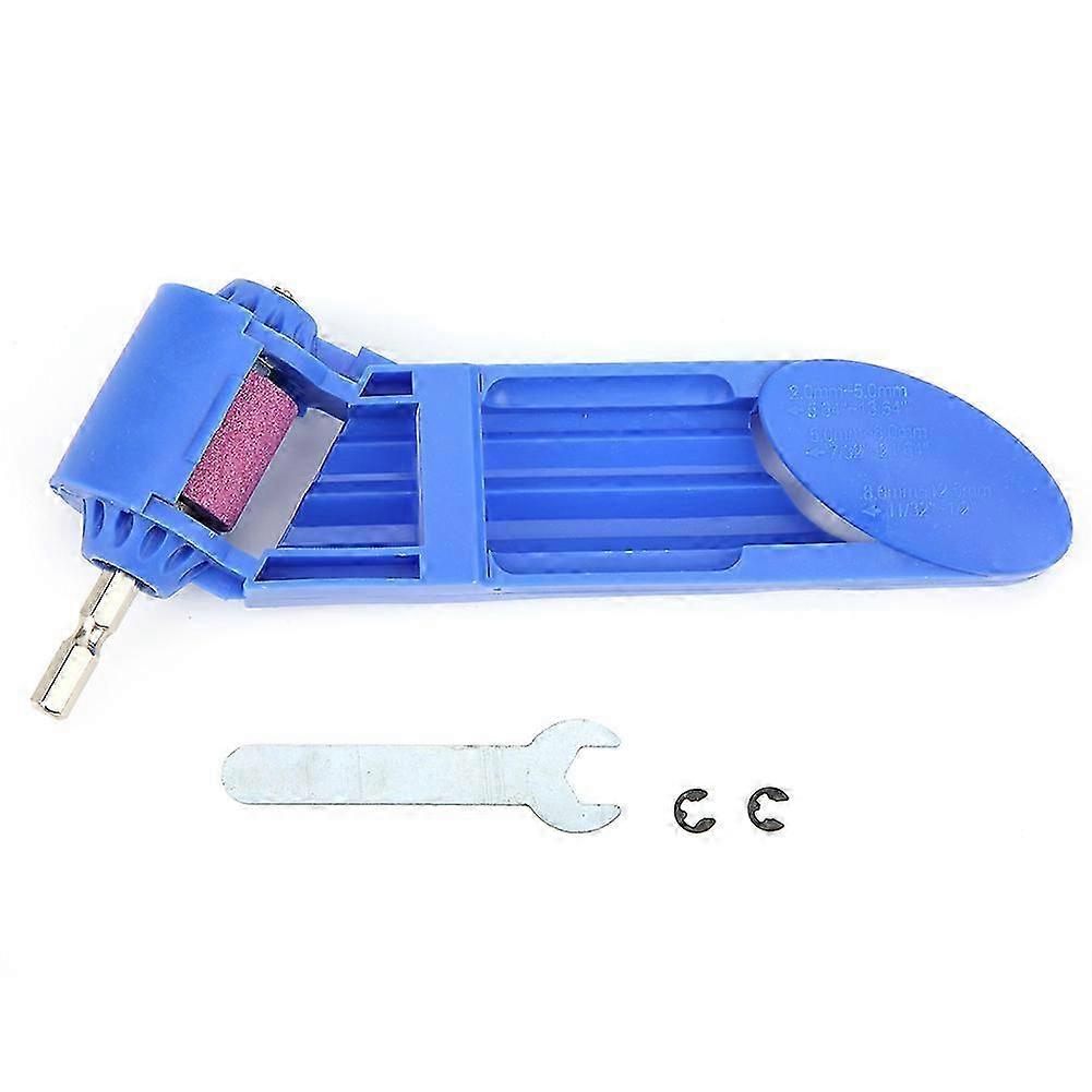 Portable Drill Bit Sharpener Straight Shank Twist Electric Grinding Machine Sharpening Power ToolBlue
