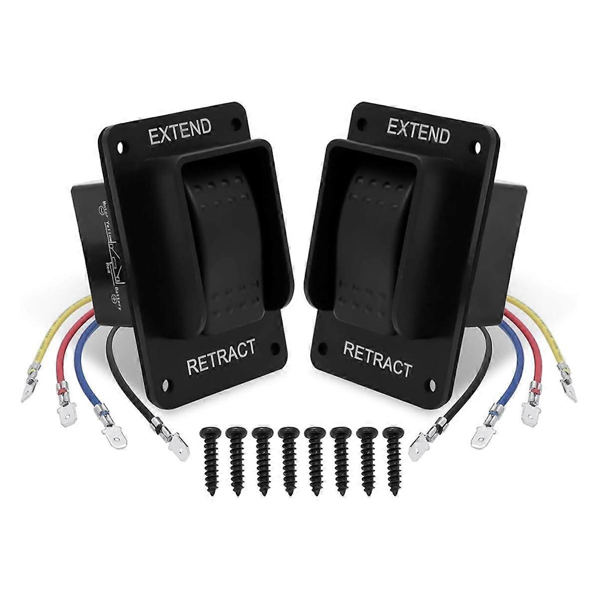 2pcs 387874 RV Electric Stabilizer Jack Switch for High Speed Stabilizer Jacks,RV Electric Stabilizer Switch