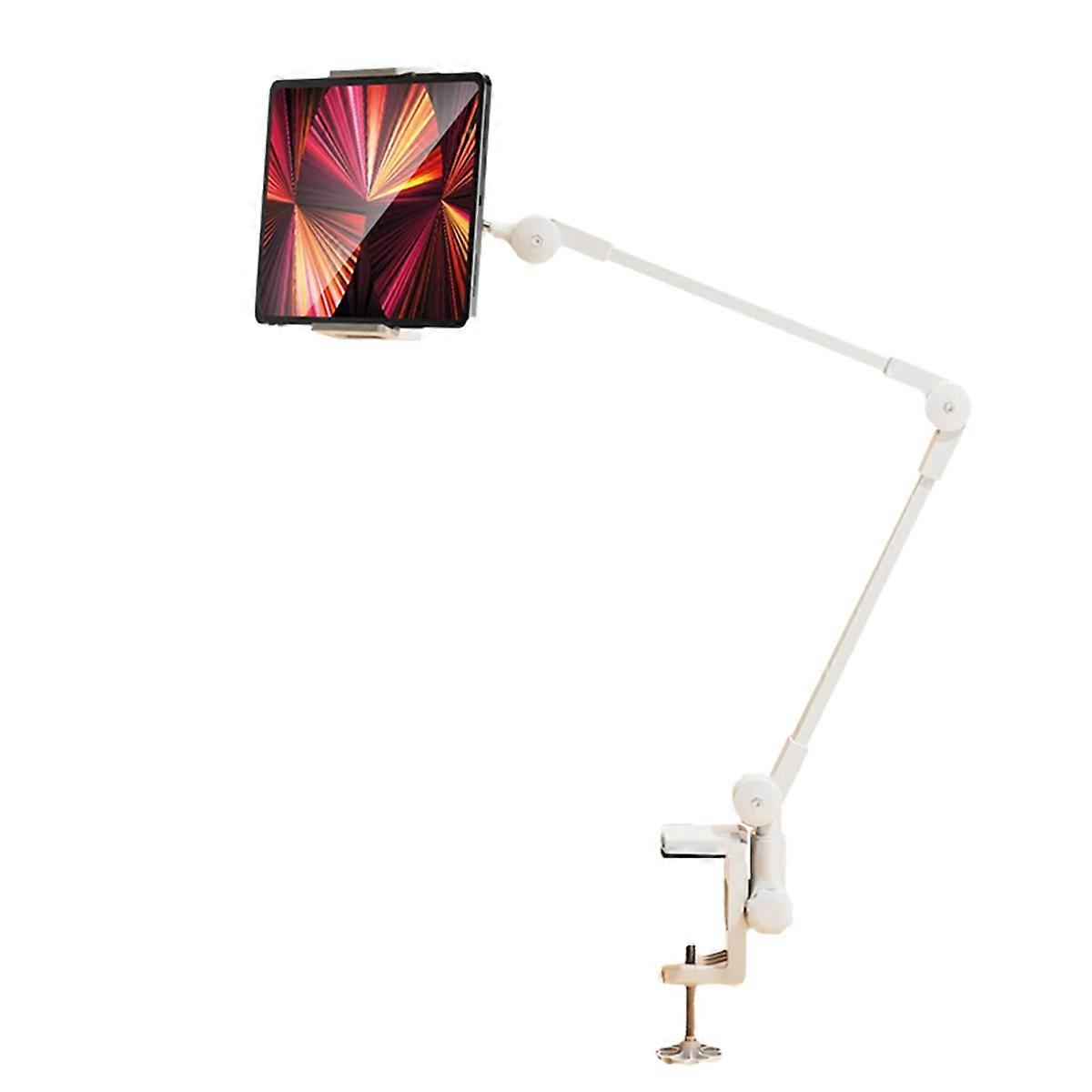 Lazy Person Bracket Tablet Holder Desk Stand Adjustable White