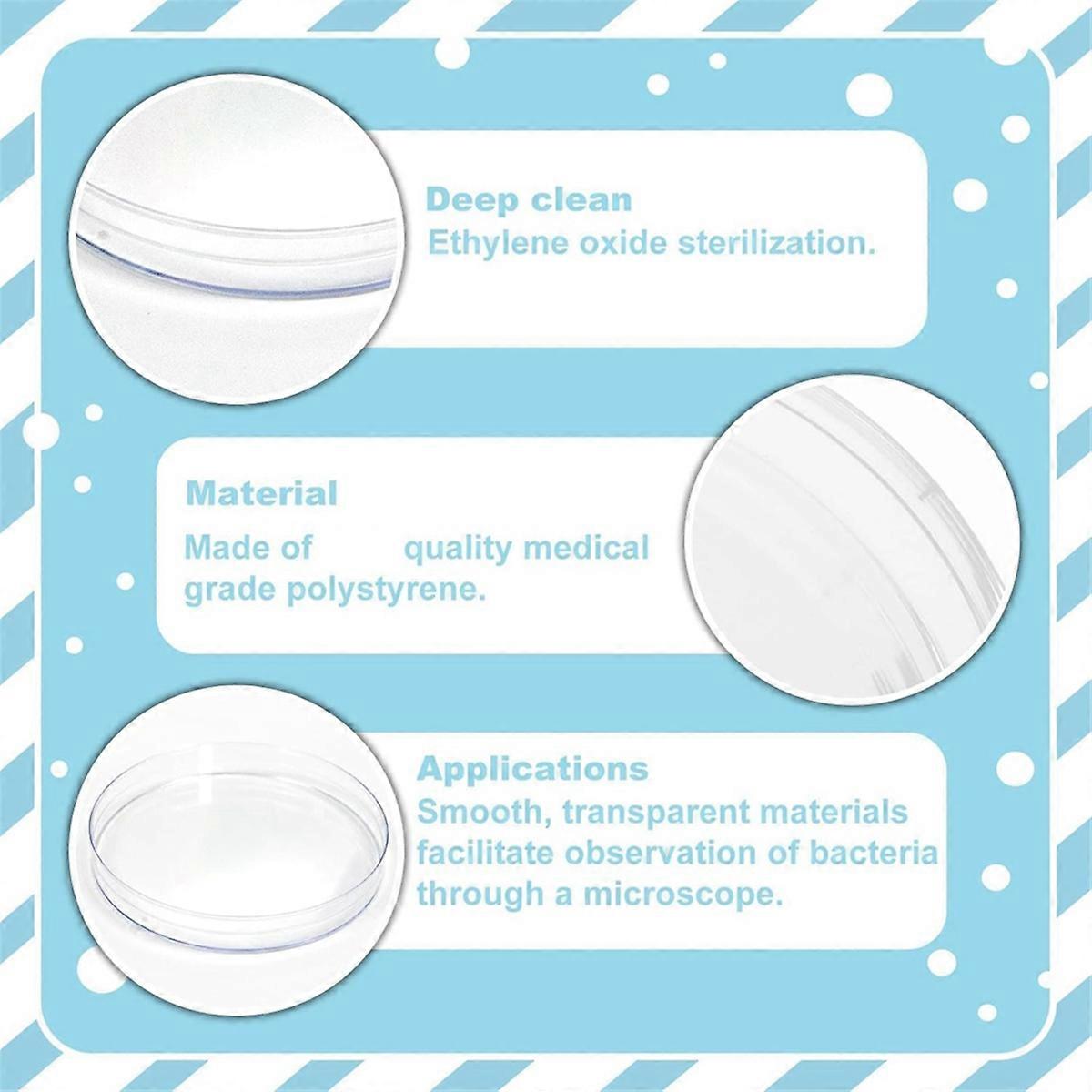 30 Pack 60 X 15 mm Plastic with Lids