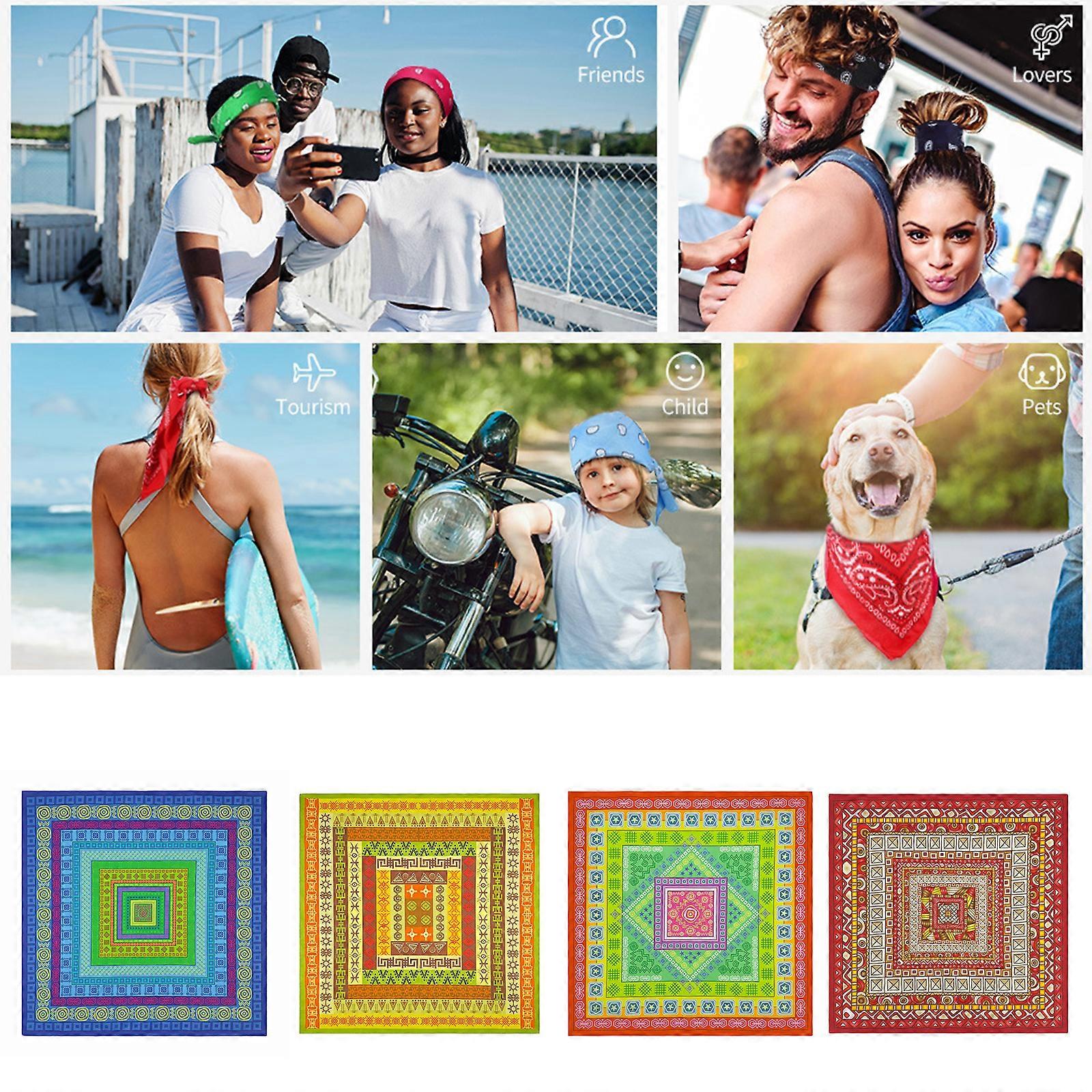 Sciarpa Per Capelli In Morbida Seta - Bandana Ret Tangolare 27,5 X 69,8 Cm - Donna, Leggera E Traspirante - 2