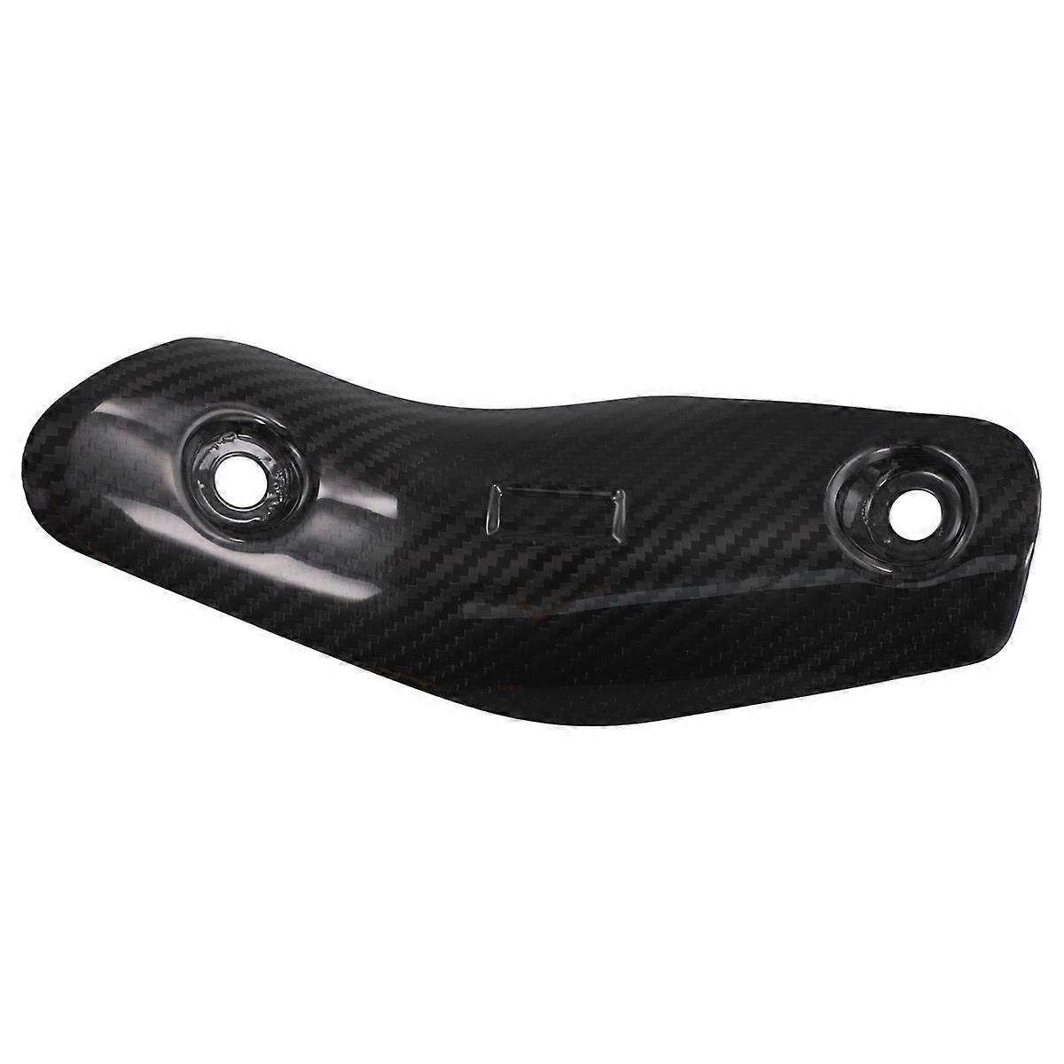 Exhaust Front Link Pipe Carbon Fiber Heat Shield Cover for