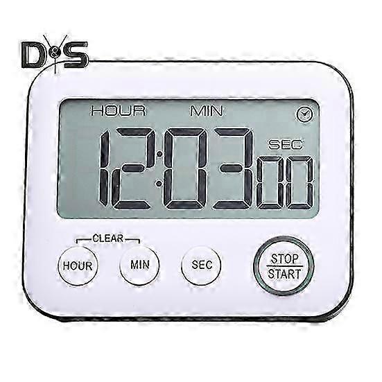 Digital Timer with Loud Alarm Large Screen Mute ON/Off Switch Kitchen Timer with Hanging Hole Bracket Time Reminder Tool for Home