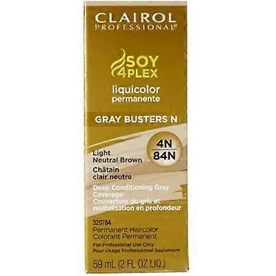 Clairol Soy4Plex Liquicolor Permanente 灰色 Busters N 4N/84N 浅中性棕色 2oz / 59ml