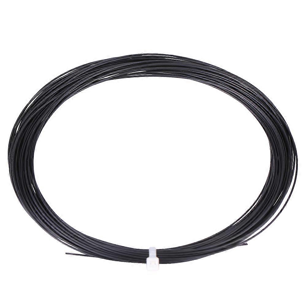 10m Durable Nylon High Flexibility Badminton Racket Racquet String Line(Black)