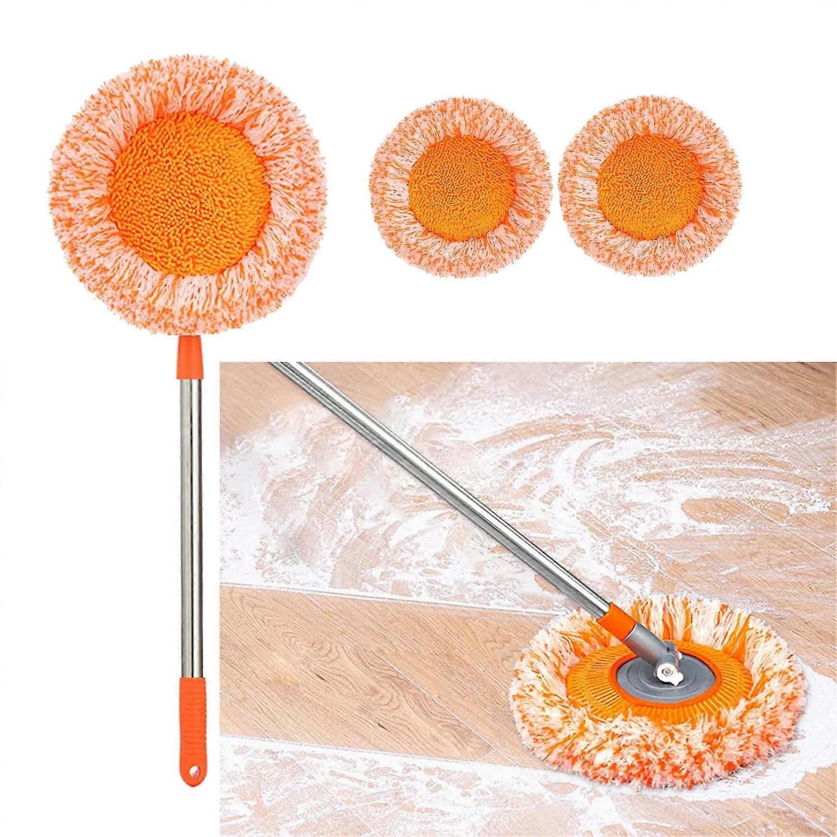 reusable mop heads cleaning mop rotatable adjustable retractable suitable for bathroom floor wall bed bottom