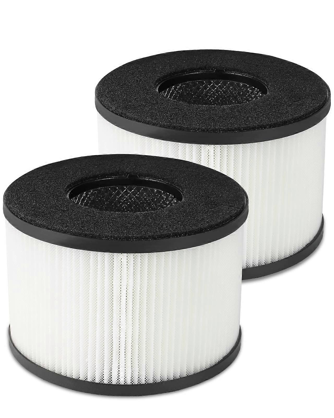 2 Pack Filter Replacement with True HEPA and Activated Carbon for Air Purifier
