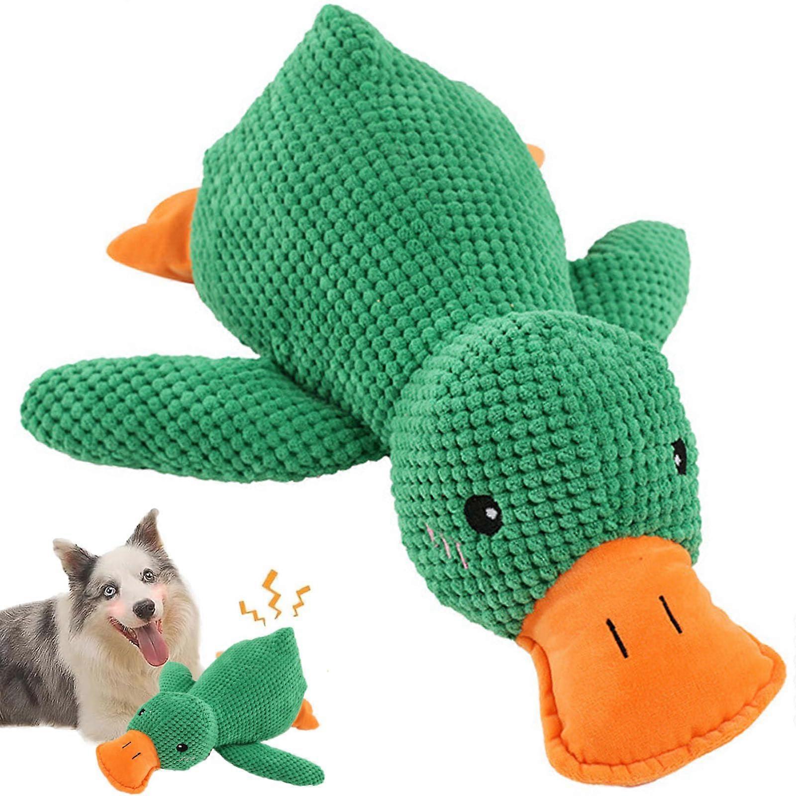 Soft Dog Calming Duck Toy for Anxiety Relief, Plush Dog Pillow, Soft Duck Design, 15-Inch Size for Small to Medium Dogs