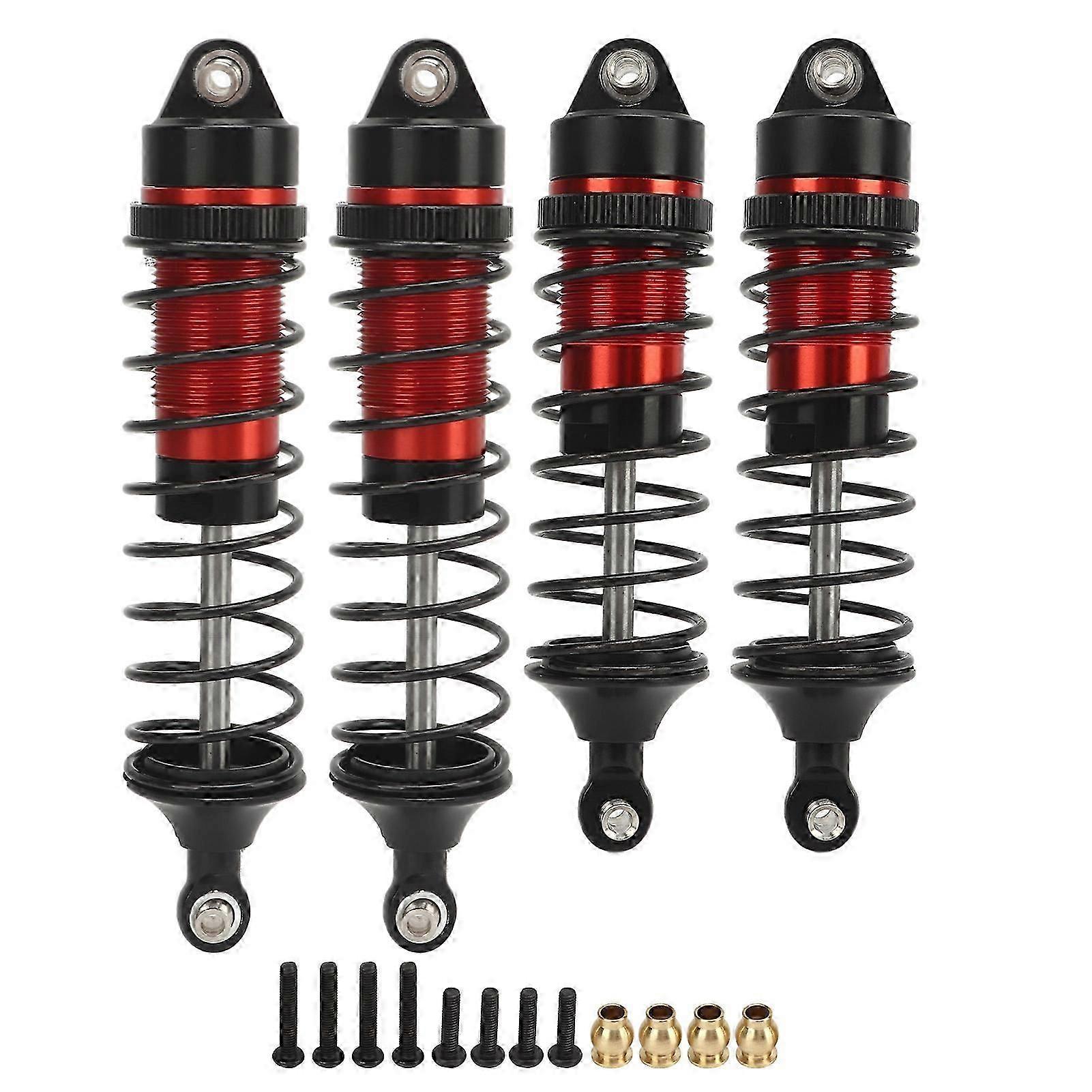Traxxas Slash 4x4 1/10 RC κόκκινο αμορτισέρ κραμάτων αλουμινίου αυτοκινήτων - υψηλής αντοχής εμπρός πίσω