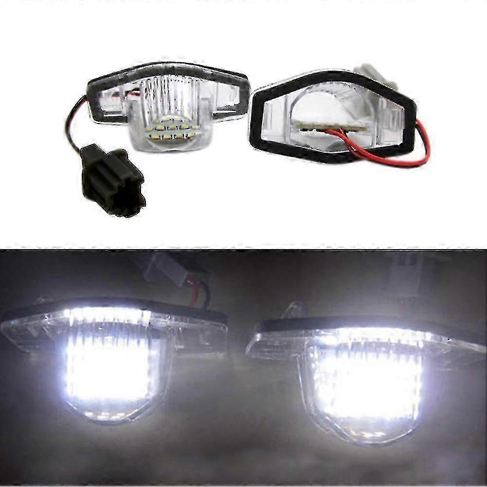 2 Pcs/set 18 Led Lamp Number License Plate Light For Honda Fit Jazz Odyssey Stream Insight