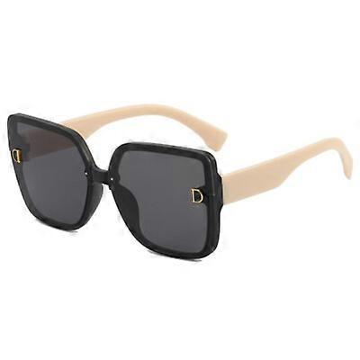 Oversized Sunglasses Womens Square Flat Top Large Black Luxury Ladies Big UV400