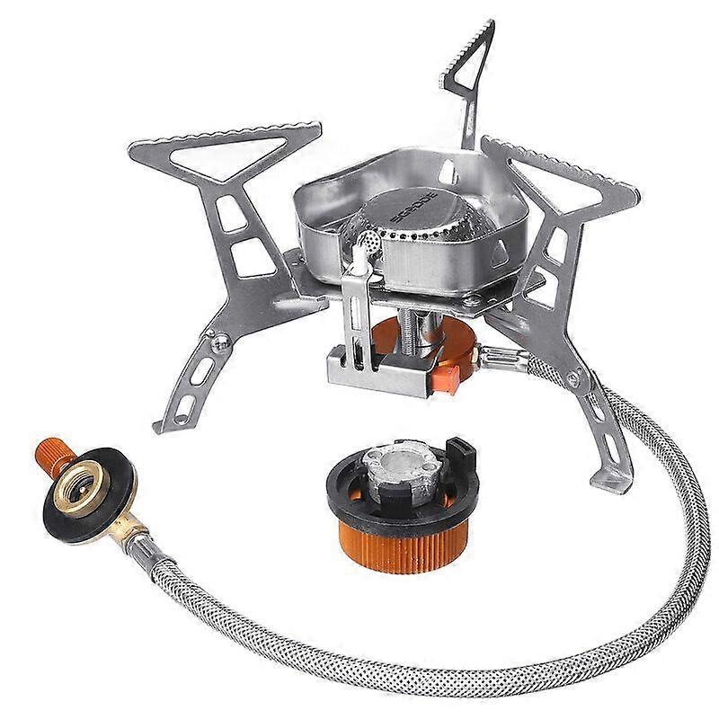 Camping Gas Stove, SGODDE 3500W Portable Camping Stove, Windproof Camping Stove, Durable Mini Camping Stoves with Carrying Case
