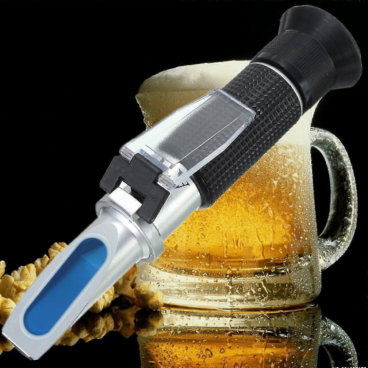 Alcohol Refractometer For Measurement Of Alcohol Volume Percentage Spirits With Automatic Temperature Compensation (atc), Range 0-80% V/v Alcohol Refr