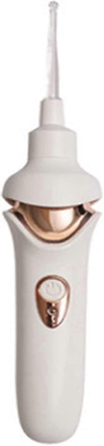 مكنسة الأذن الكهربائية مع الضوء ، مزيل آلة شمع الأذن ، USB السلامة فراغ الأذن تنظيف كيت (1PCS ، أبيض)