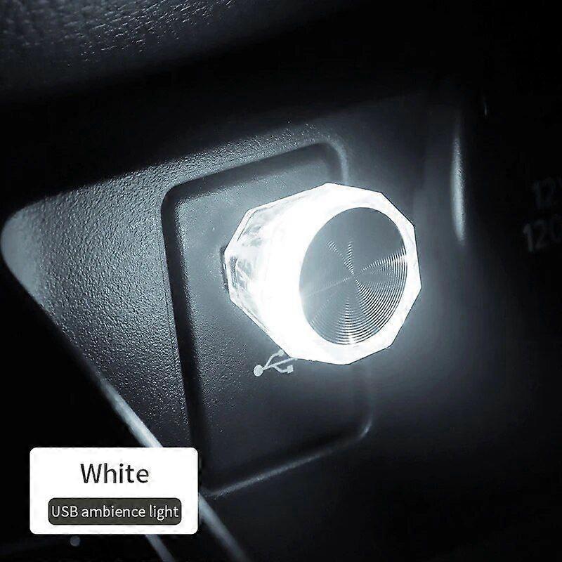 Αυτοκίνητο Mini USB LED Φως Διακοσμητική Ατμόσφαιρα Λάμπα Πολύχρωμο φως νύχτας Χωρίς καλωδίωση Αυτόματο εσωτερικό φωτισμό Αξεσουάρ Προμήθειες