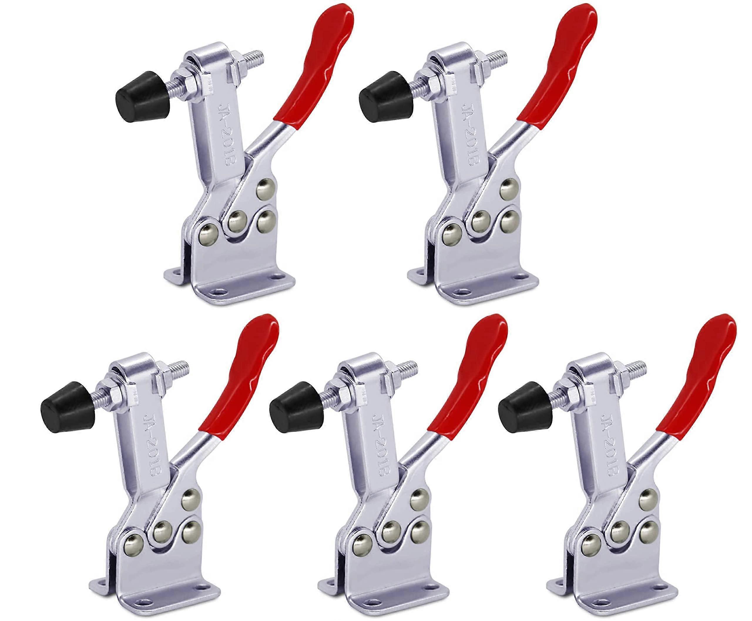 5pack Hold Down Toggle Clamps Woodworking,201B Clamps,Vertical & Quick Release for CNC