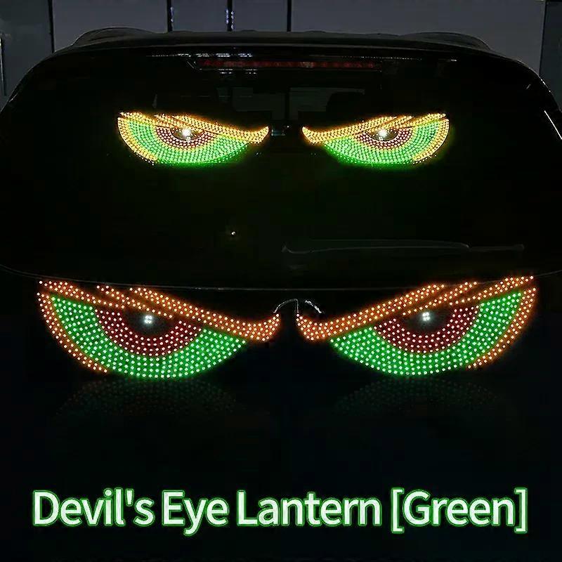 Flexible LED Windshield Display compatible for  Cars with Animated Blinking Demon EyesGeneral Motors Front and Rear Windshield Dynamic Light