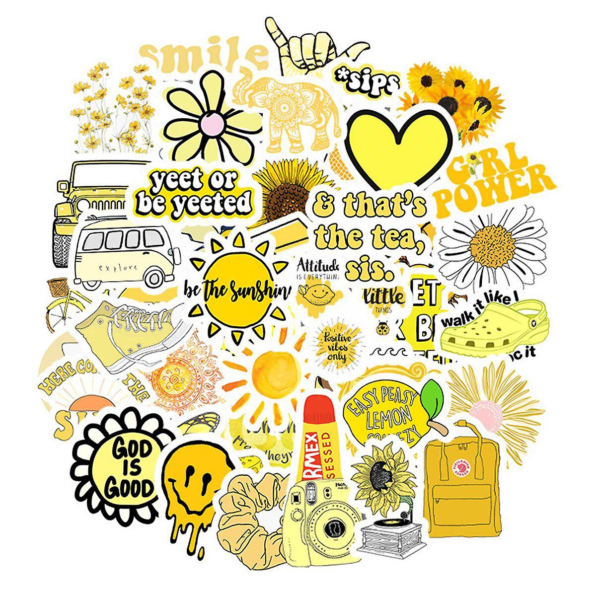 Packung Mit Aufklebern - Yellow Mix
