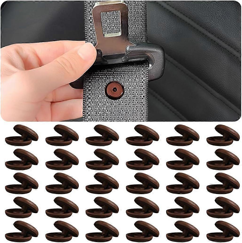 2025 Latest Model 30 Pcs Car Seat Belt Button Stop, Universal Snap-on Seat-Belt