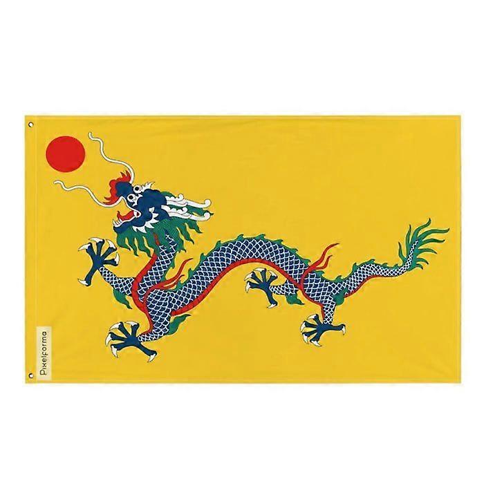 Flag Standard of the Qing Dynasty 1890 – 1912 – 120 x 180 cm – Polyester – Iron Grommets – Durable