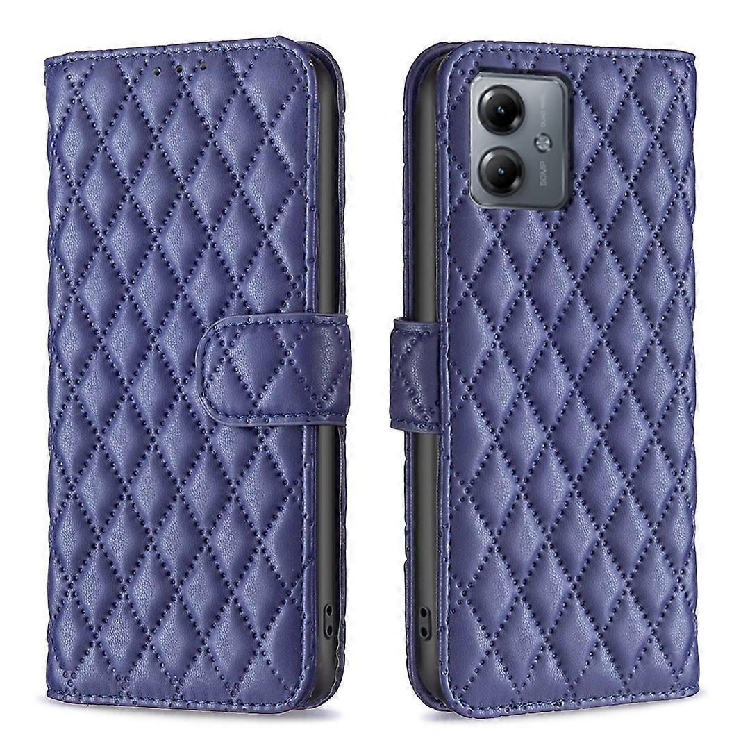 Diamond Lattice Wallet Flip Leather Phone Case