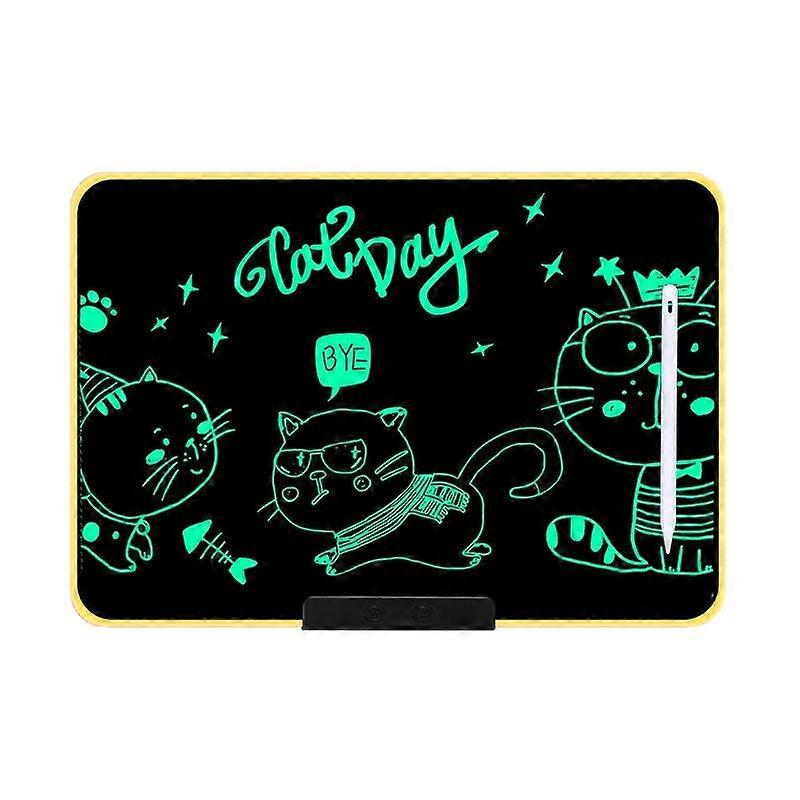 Caçoa a escrita amarela/verde da prancheta de desenho 16 polegadas do LCD