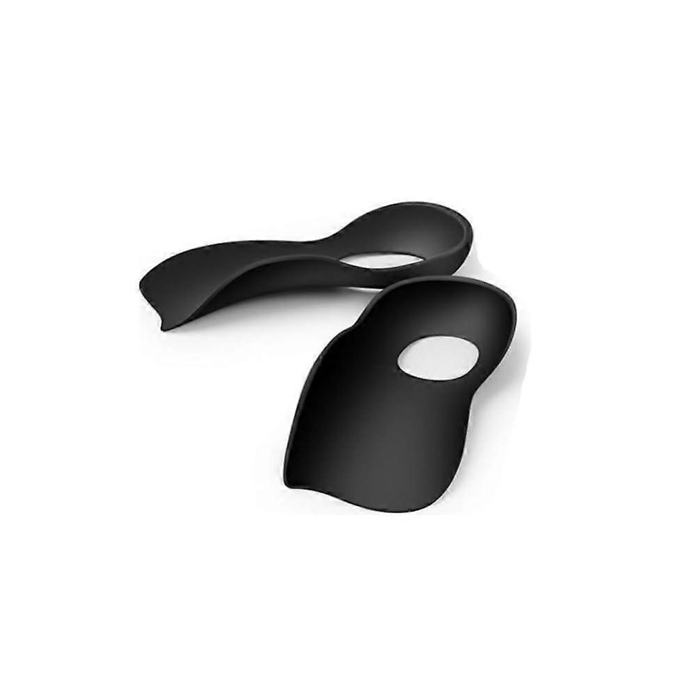 Orthopedic Insoles for Flat Feet Support - Arch Insert Cushion Pads for Shoes, Unisex, Size EU 35-39, Black